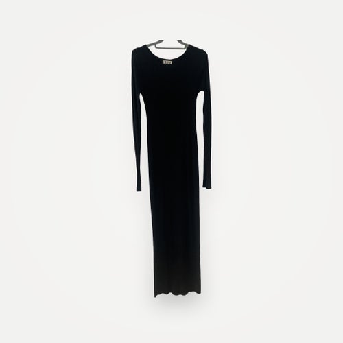 Eterné Long Sleeve Crew Maxi-klänning