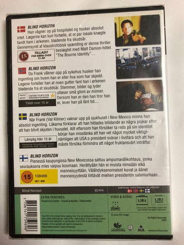 DVD Blind Horizon INPLASTAD