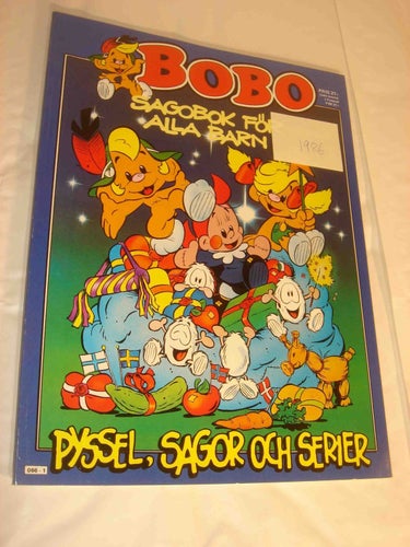 BOBO SAGOBOK FÖR BARN 1986 NY OLÄST ALBUM