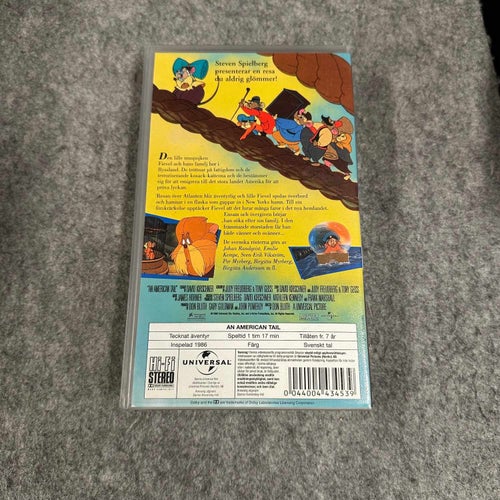 Fievel Resan till Amerika - VHS