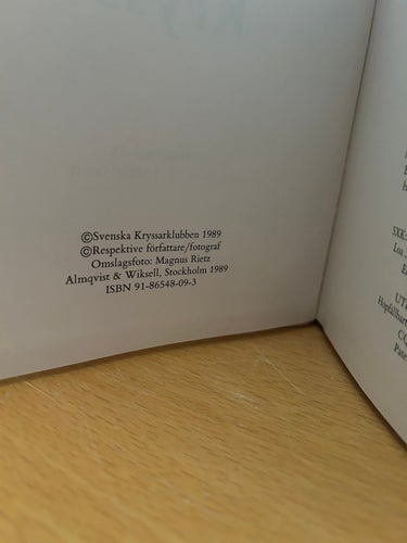 60 år med kryss S Kryssarklubbens årskkrift 1989 Anders N. Johansson, Very Fine+