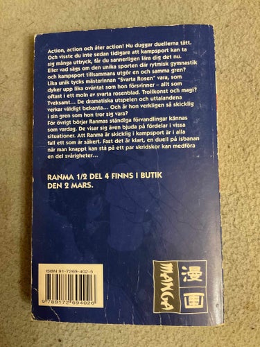Ranma vol 3 - svenska manga anime fantasy rumiko takahashi inu yasha inuyasha