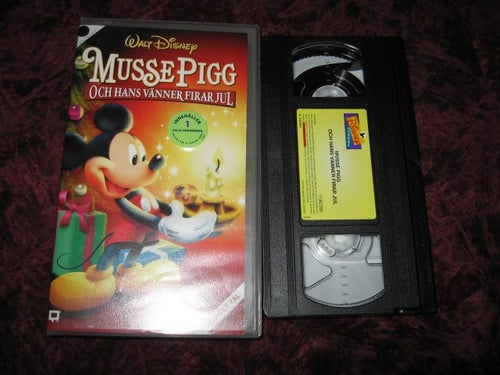 MUSSE PIGG OCH HANS VÄNNER FIRAR JUL (WALT DISNEY) SVENSKT TAL VHS
