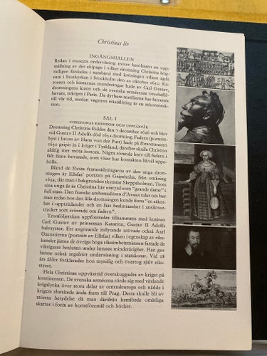 Liten utställningskatalog CHRISTINA Drottning av Sverige NATIONALMUSEUM 1966
