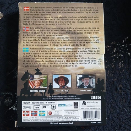 The Wild West - Wyatt Earp, Billy the Kid, General Custer (3 DVD)