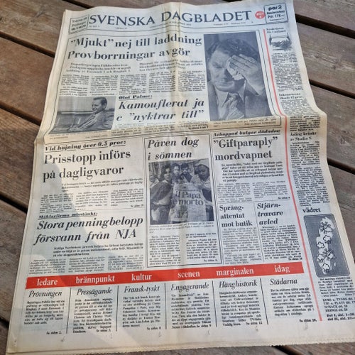 Svenska Dagbladet Lördagen den 30 September 1978