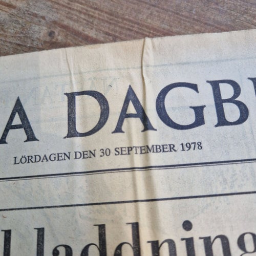 Svenska Dagbladet Lördagen den 30 September 1978