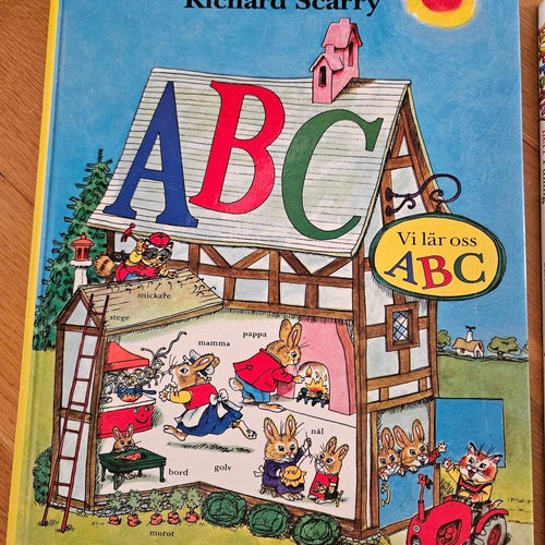 Richard Scarry ABC, hoppsan, här är jag, barnböcker