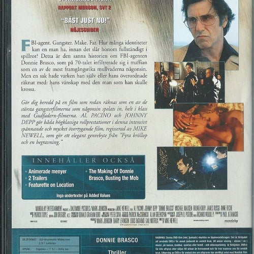 DONNIE BRASCO -JOHNNY DEPP ( SVENSKT TEXT )