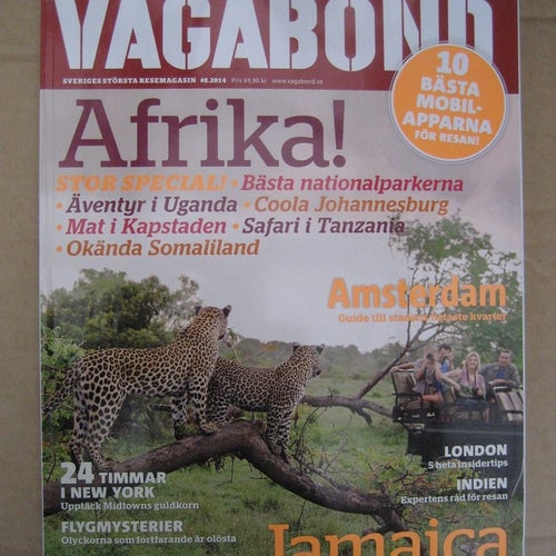 Vagabond Nr:8-2014 (Afrikaspecial, Uganda, Tanzania, Sydafrika, Somaliland, Jam