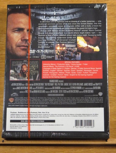 The Postman Kevin Costner Snapcase Ny & Inplastad!