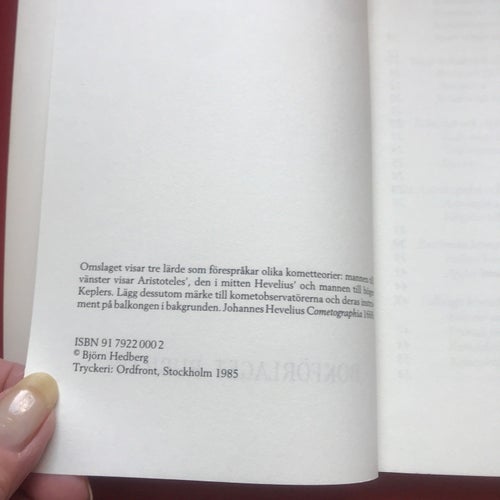 KOMETER OCH KOMETSKRÄCK Björn Hedberg 1985