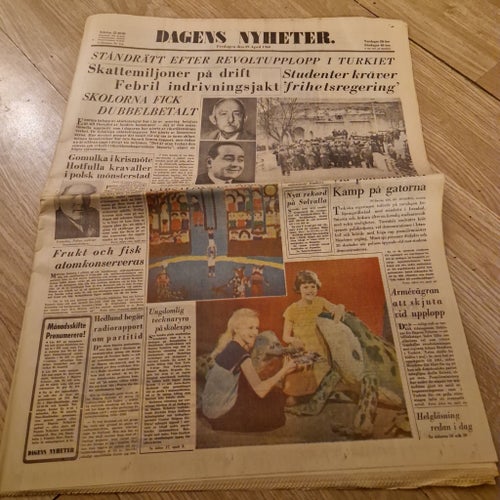 Dagens Nyheter tidning från 1960