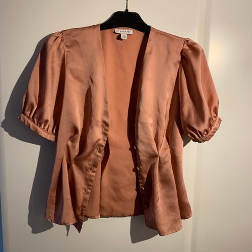 Topshop rosa blus, storlek S