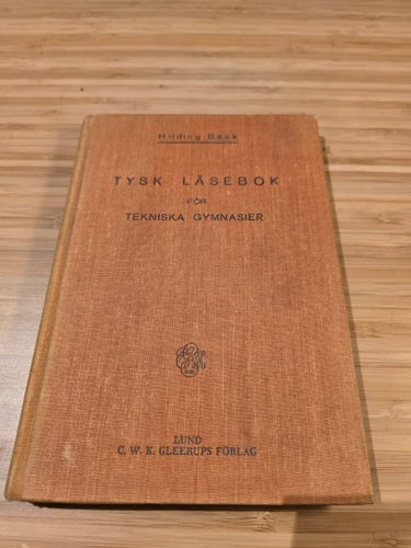 Tysk Läsebok för Tekniska Gymnasier (1941) – Flyg, motorer & teknik