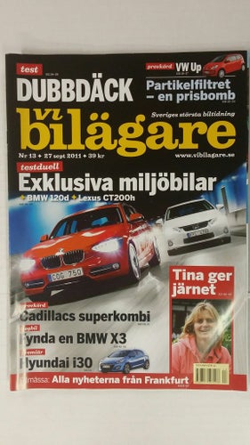 Vi bilägare nr 13 2011: BMW 120d, Lexus CT 200h, Lancia Delta, Cadillac CTS-V