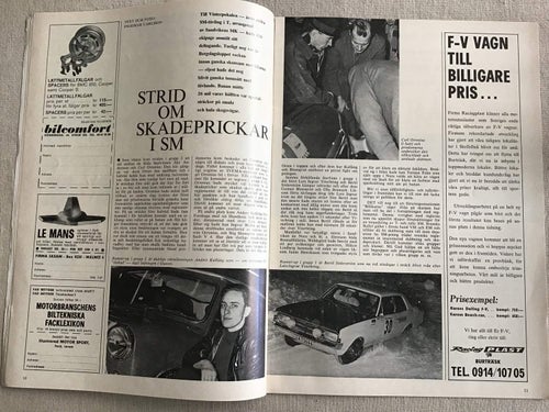 IMS MOTORSPORT NR 2 1967 RALLY I SM NORA ,MONTE CARLO RALLYT,FORMEL K,FERRARI