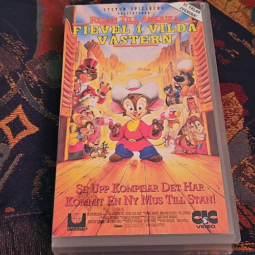Fievel I Vilda Västern VHS Svenskt Tal