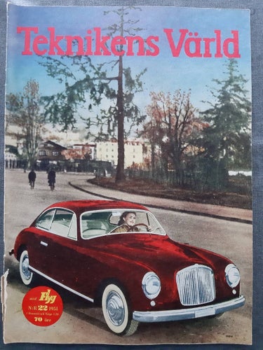 Teknikens Värld nr 22 1951: Ford Zephyr, Matchless G 3/L, teknik, motor, flyg