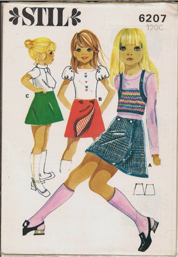 Stil, omlottkjol mm, mönster, 1960-80-tal, samt Vi mode mönster