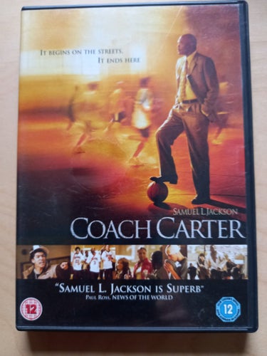 DVD-FILM "COACH CARTER" MED SAMUEL L. JACKSON FRÅN 2004