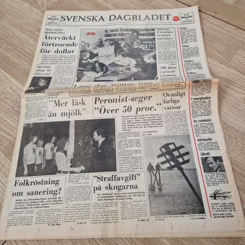 Svenska Dagbladet 13 Mars 1973