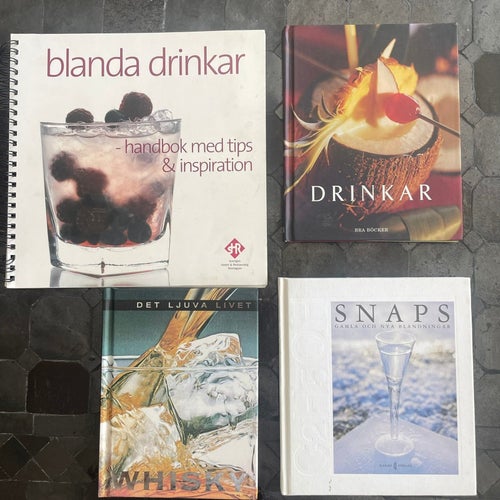 Fyra böcker om drinkar och sprit :)