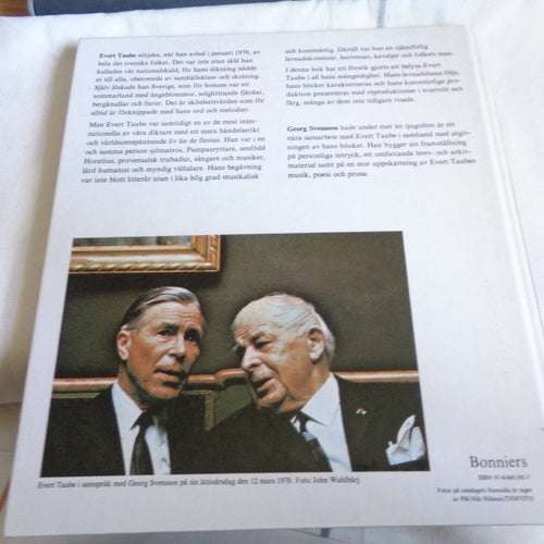 EJ SAMFRAKT. Evert Taube av Georg Svensson, 1976 ser ny ut