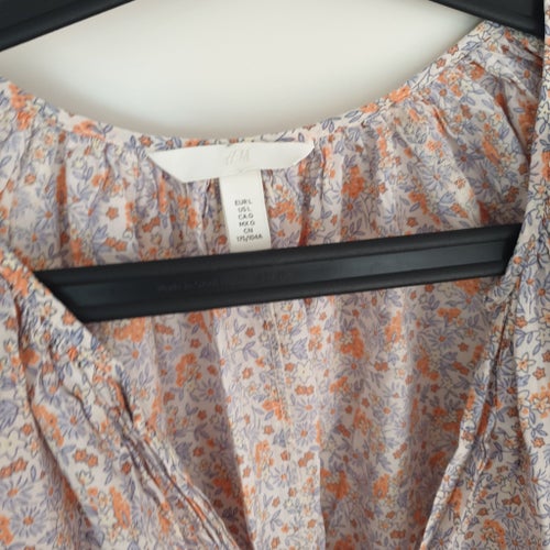 H&M flerfärgad kläning storlek L