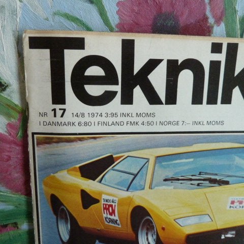 TEKNIKENS VÄRLD, NR17, 1974,
