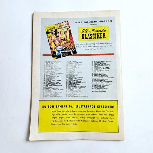 Illustrerade Klassiker Nr 82 | Hjortdödaren | 1:a Upplaga 1959