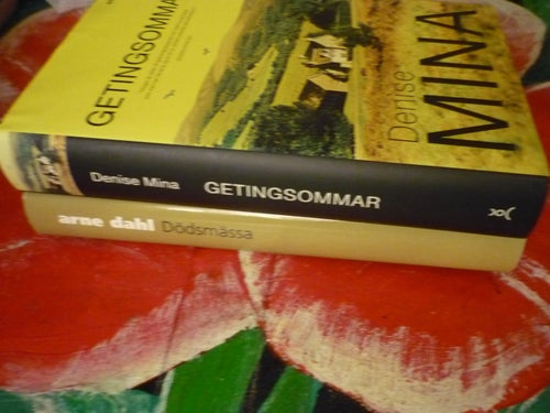 BOK, 2 STYCKEN BÖCKER, DENISE MINA: GETINGSOMMAR, ARNE DAHL: DÖDSMÄSSA