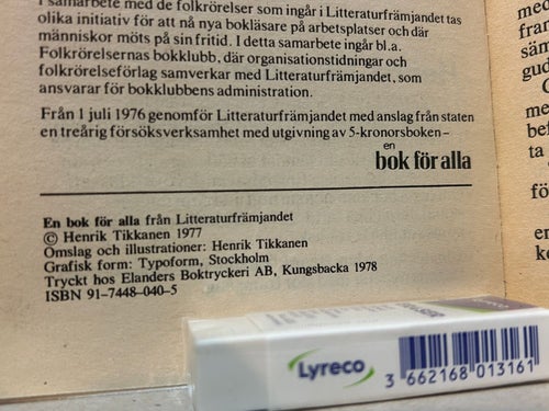 30-åriga kriget av Henrik Tikkanen, bok, Very good plus