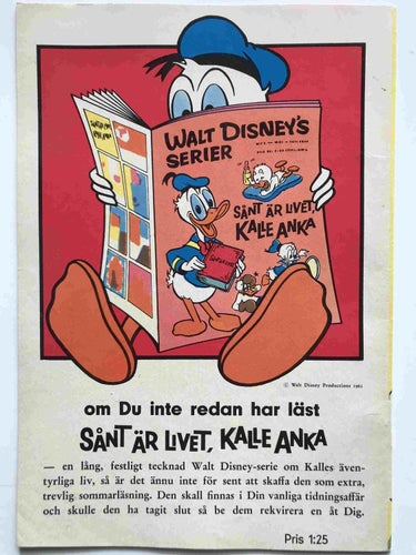 Kalle Anka - 1962:25 FN