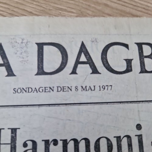 Svenska Dagbladet 8 maj 1977