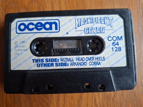 Magnificent Seven kassettband till Commodore 64/128