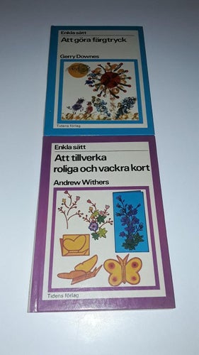 Att göra färgtryck + Att tillverka roliga och vackra kort