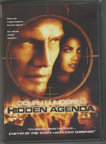 DVD - HIDDEN AGENDA - MED DOLPH LUNDGREN