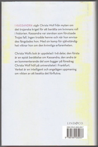Kassandra / Christa Wolf; förord: Svante Weyler