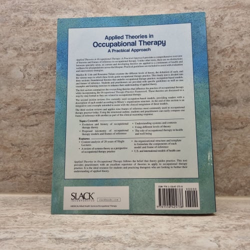 Applied Theories in Occupational Therapy.