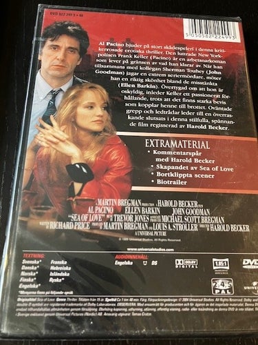 Sea of love, special edition, Al Pacino Inplastad DVD