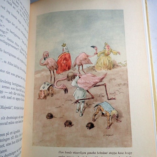 Alices äventyr i sagolandet av Lewis Carroll. 1945. Bild: Robert Högfeldt