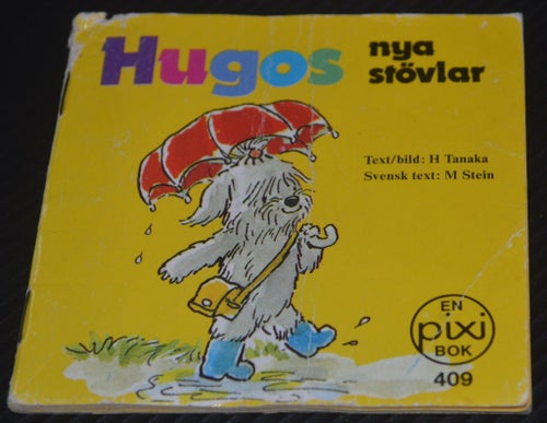 Äldre Pixibok Hugos nya stövlar