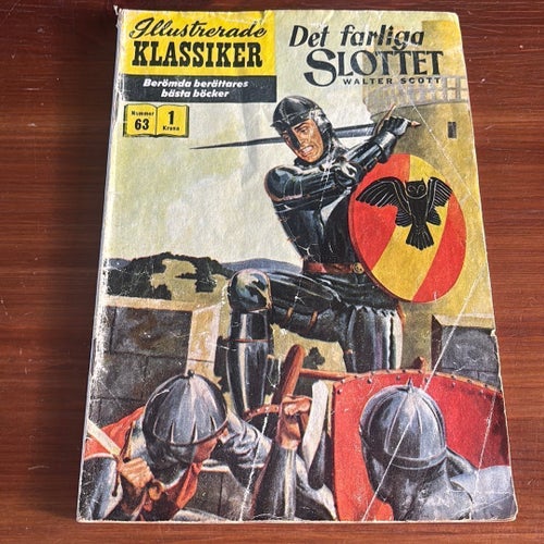 Illustrerade Klassiker Det farliga slottet Walter Scott 1963