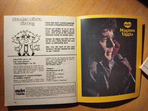 Starlet 1978 nr 3 Starlet paret Ewa Stefan, Magnus Uggla Ann Christine Bärns VG+