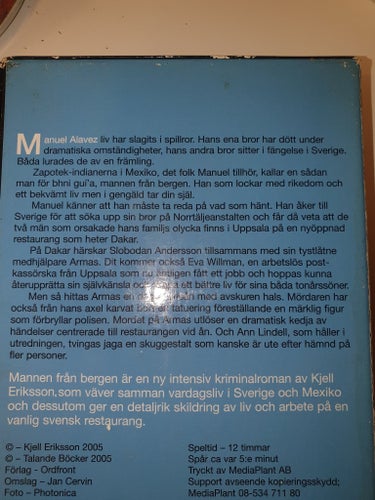 Ljudböcker...Mannen från bergen - Kjell Eriksson (Ljudbok)