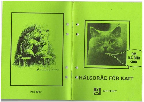 HÄLSORÅD FÖR KATT (Apoteket 1986)