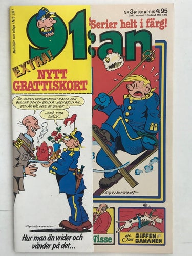 91:an - 1981: 3 VF-NM med omslagsflik