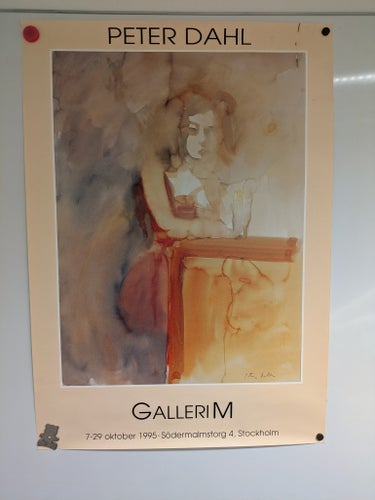 Affisch Peter Dahl Galleri M 1995