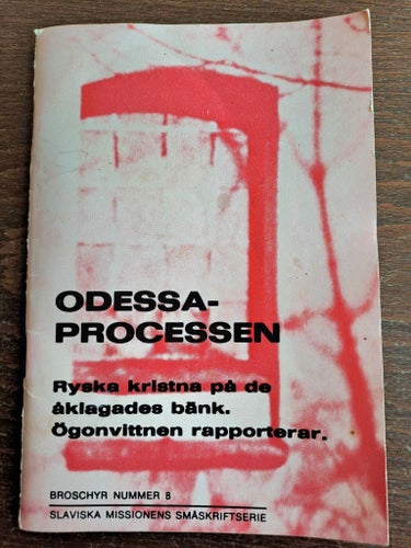 Odessaprocessen - häfte 1973 - Slaviska missionen småskriftserie